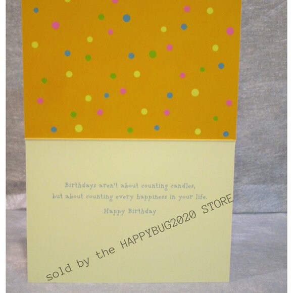 Papyrus HAPPY BIRTHDAY GREETING CARD-GIFT BAG Set-Die cut glitter candles-NEW - Picture 6 of 10